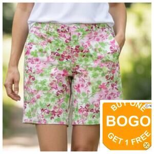 Liz Golf LizGolf shorts Audra floral 9” inseam size 4